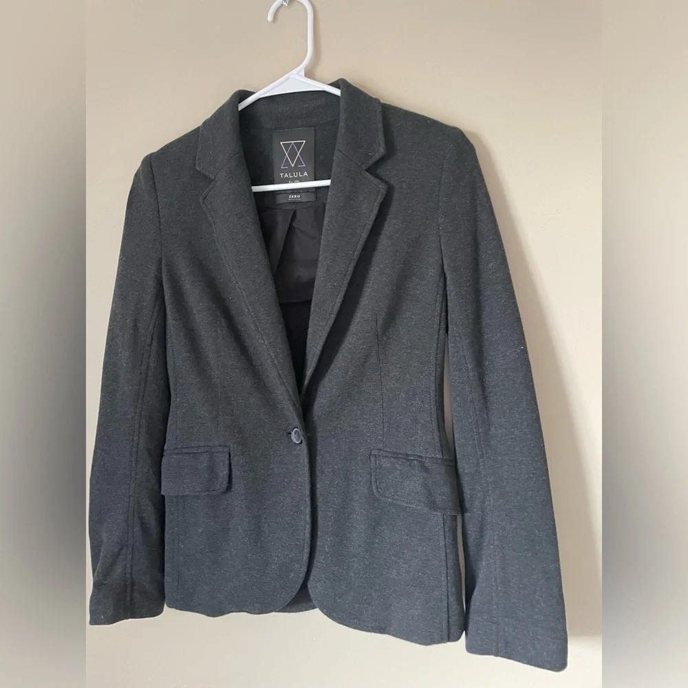 Talula blazer NWOT SIZE 0 charcoal dark grey - Picture 5 of 5